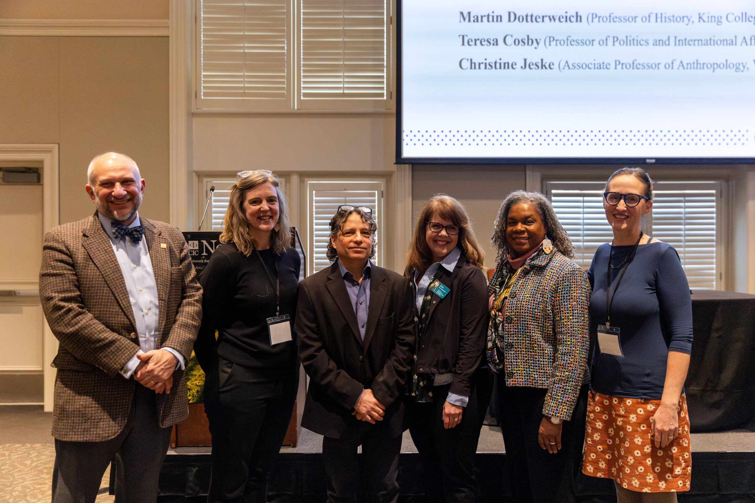 Presenters pose for a group photo at the 2025 NetVUE regional gathering at Furman University.