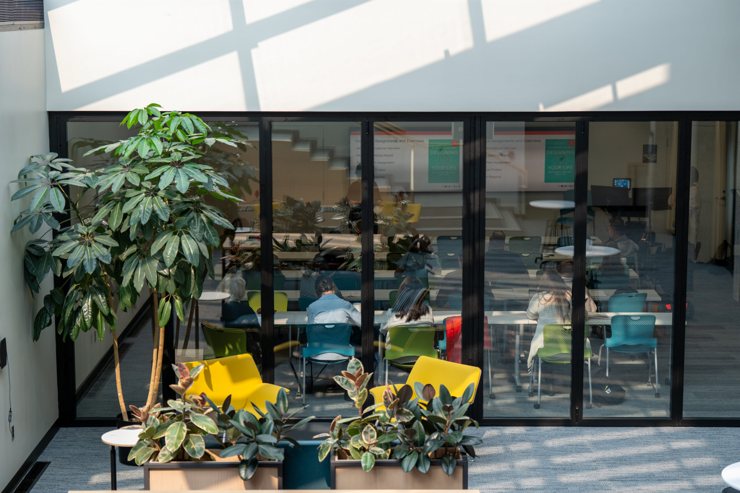 A classroom of gathering participants during a breakout session of the 2025 NetVUE regional gathering at Hope College.
