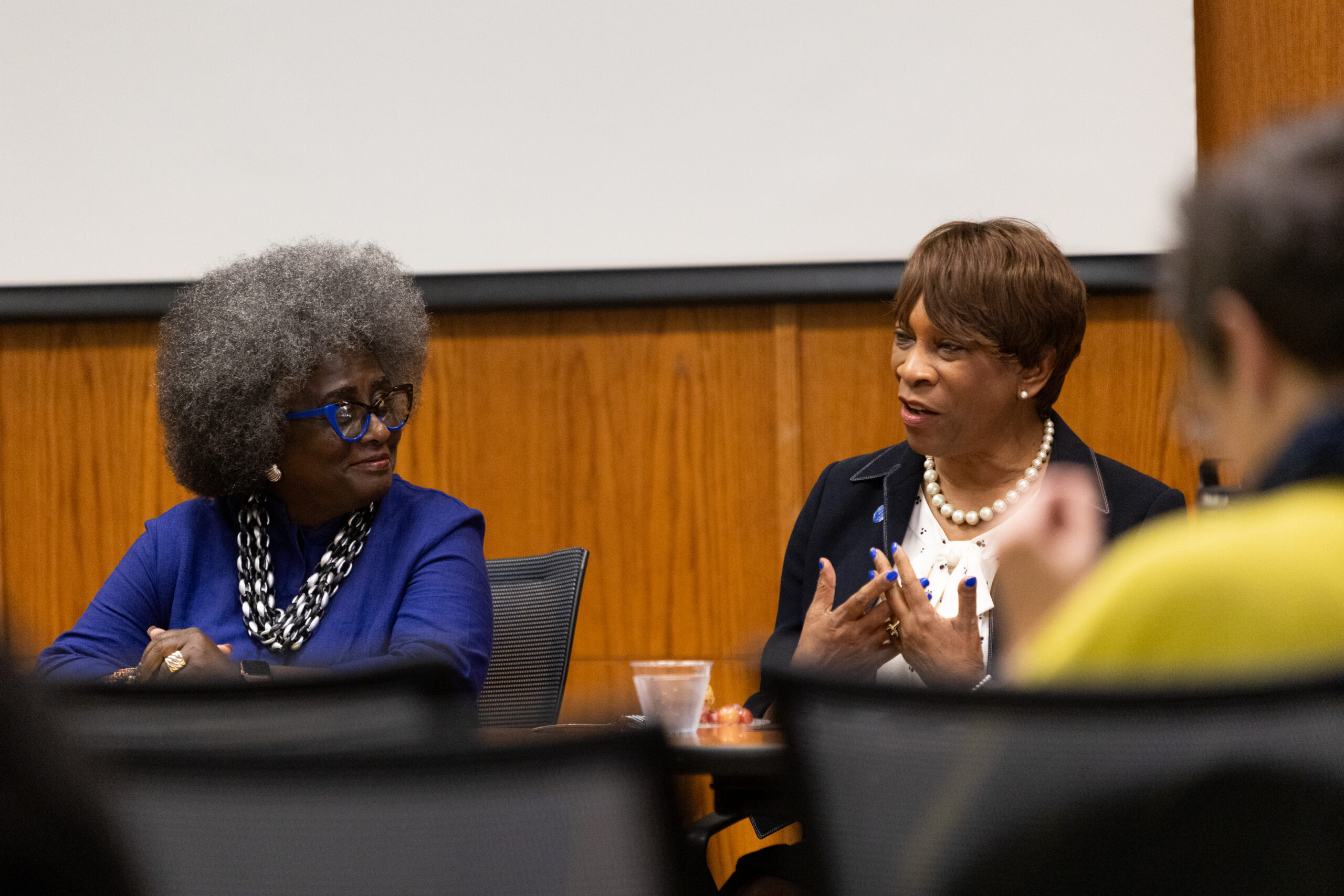 Regional gathering participants discuss with one another during one of the sessions of the 2024 NetVUE regional gathering hosted by Texas Lutheran University.